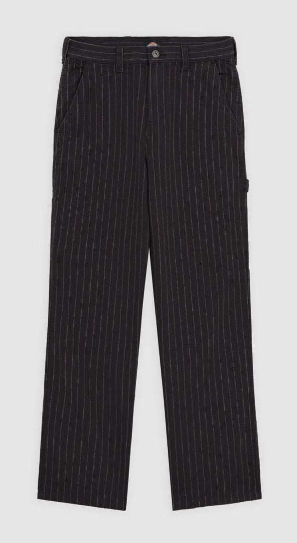 [A4Z7KBLK] WOMENS DICKIES SERVICE STRIPE CARPENTER TROUSERS