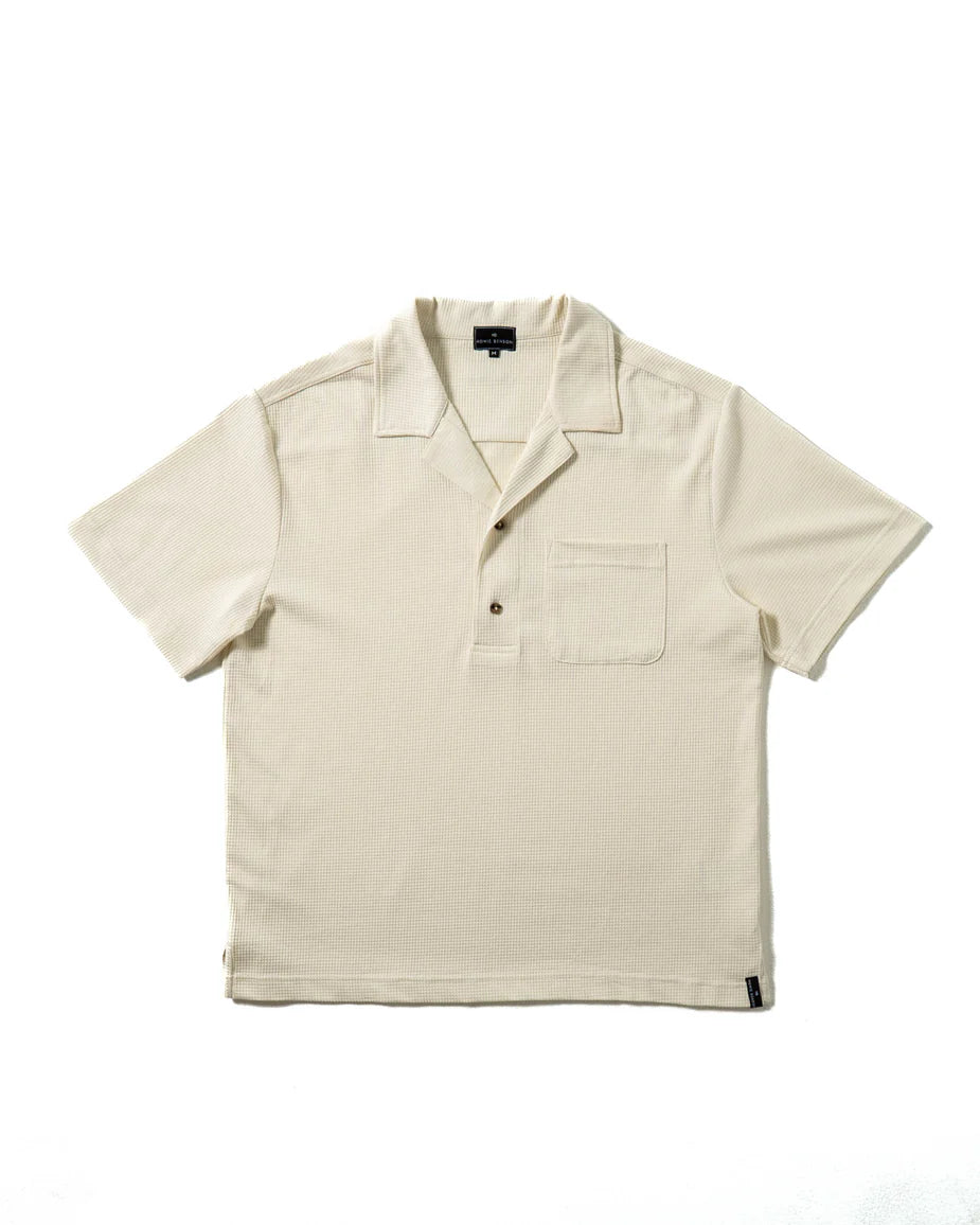Howie Benson Resort Camp Collar Polo - Off White