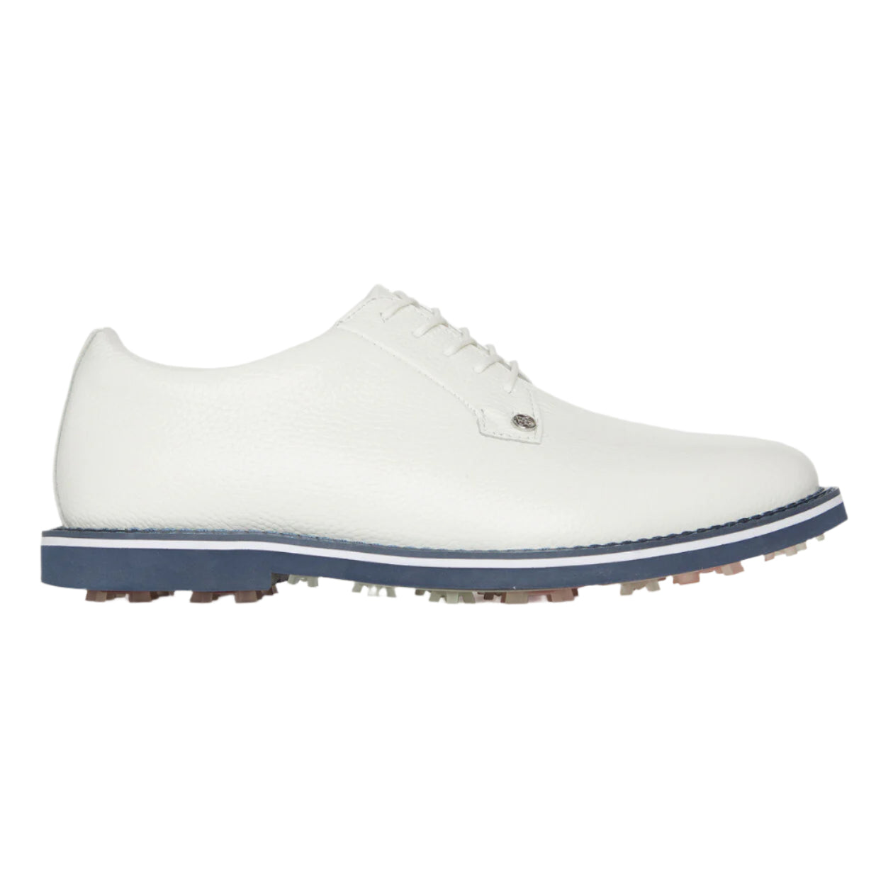 G/Fore Gallivanter Pebble Leather Golf Shoe - Snow/Twilight