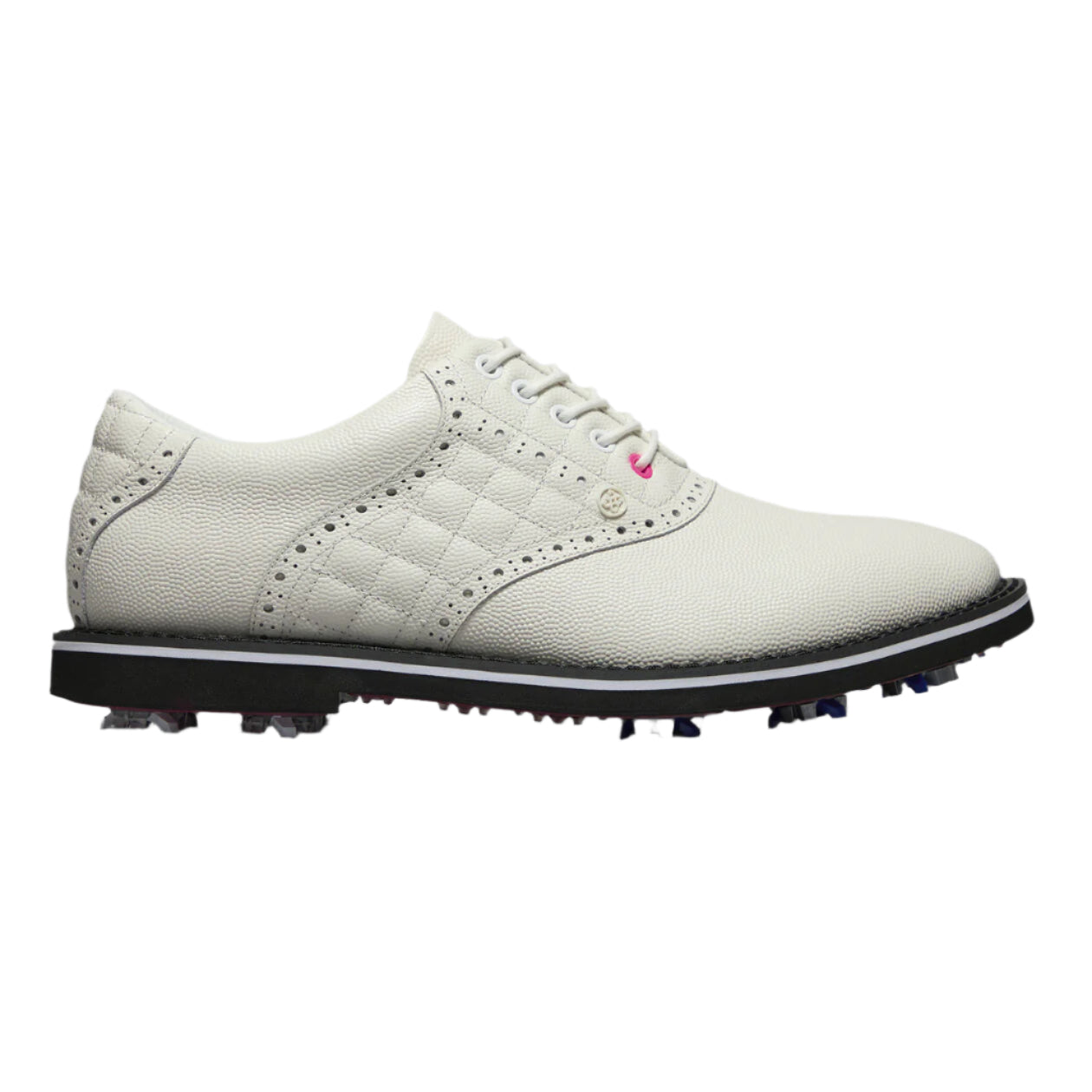 G/Fore Gallivanter G/Lock Leather Saddle Golf Shoe - Snow