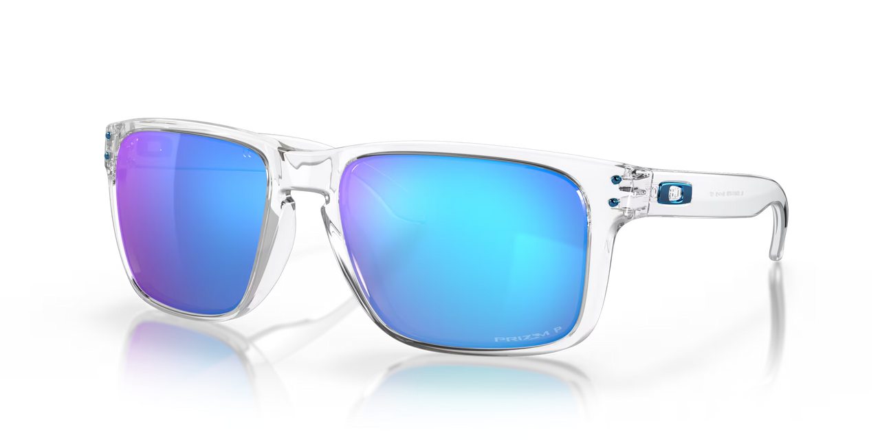 Oakley Holbrook XL Polished Clear - Prizm Sapphire Iridium Polarized