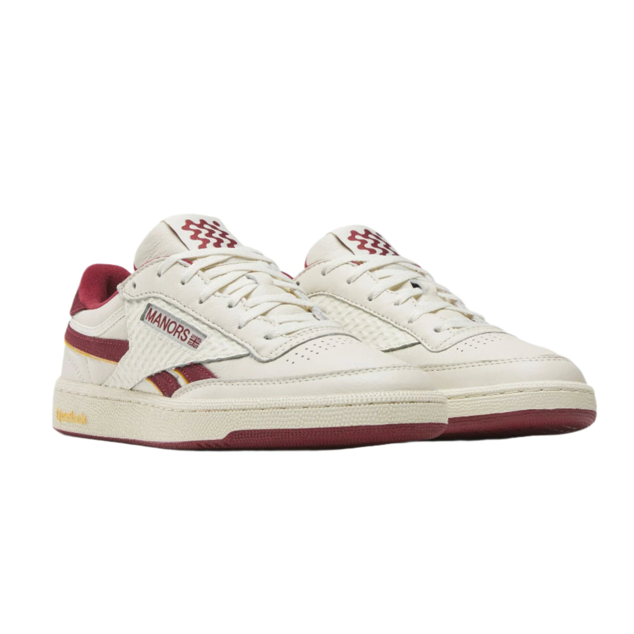 Reebok Club C x Manors - Chalk/Red/Yellow
