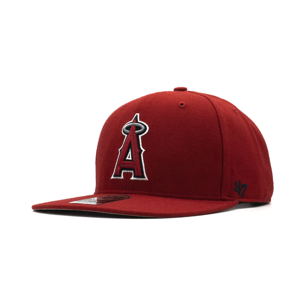 Mens 47 Brand LA Angels Captain Snapback - Red