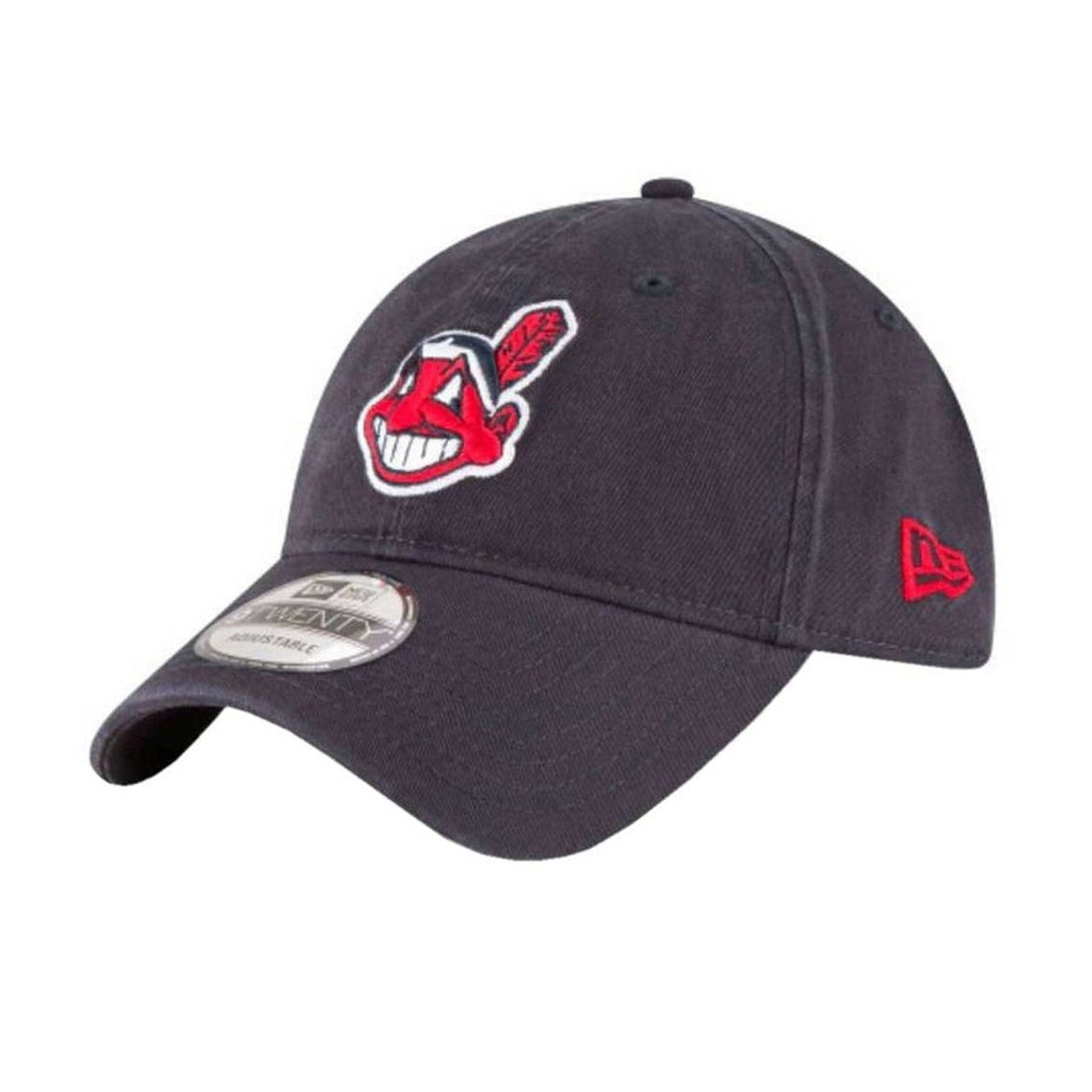 [11417816] Mens New Era MLB Core Classic 9Twenty Strapback - Cleveland Indians