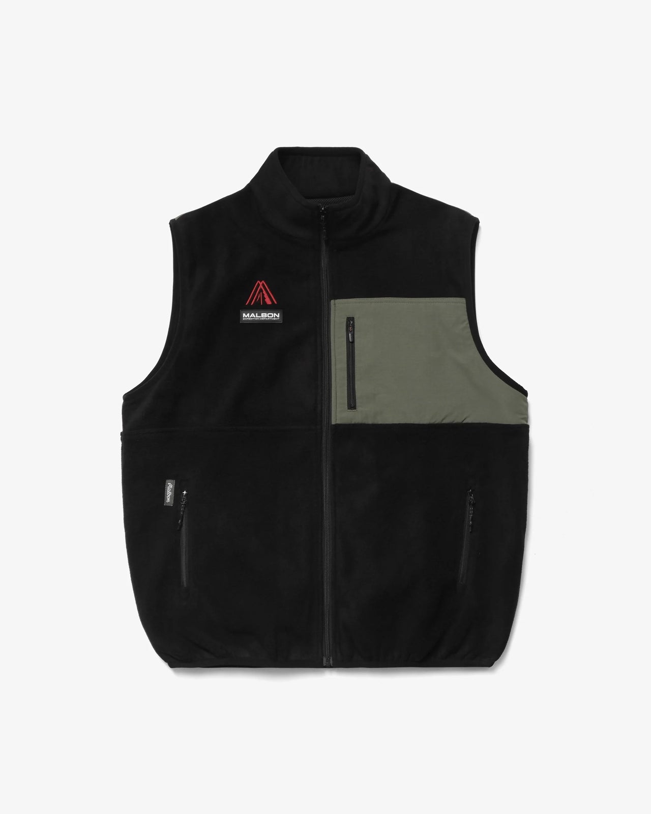 Malbon Rainier Microfleece Vest - Black