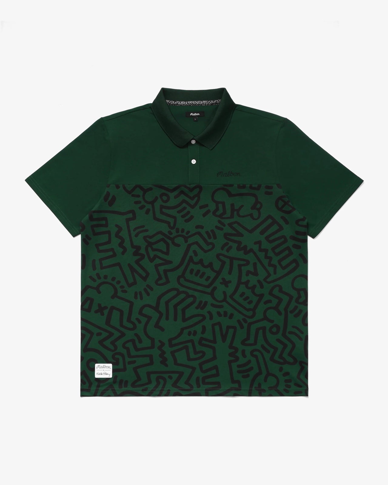 Malbon x Keith Haring Printed Polo - Green