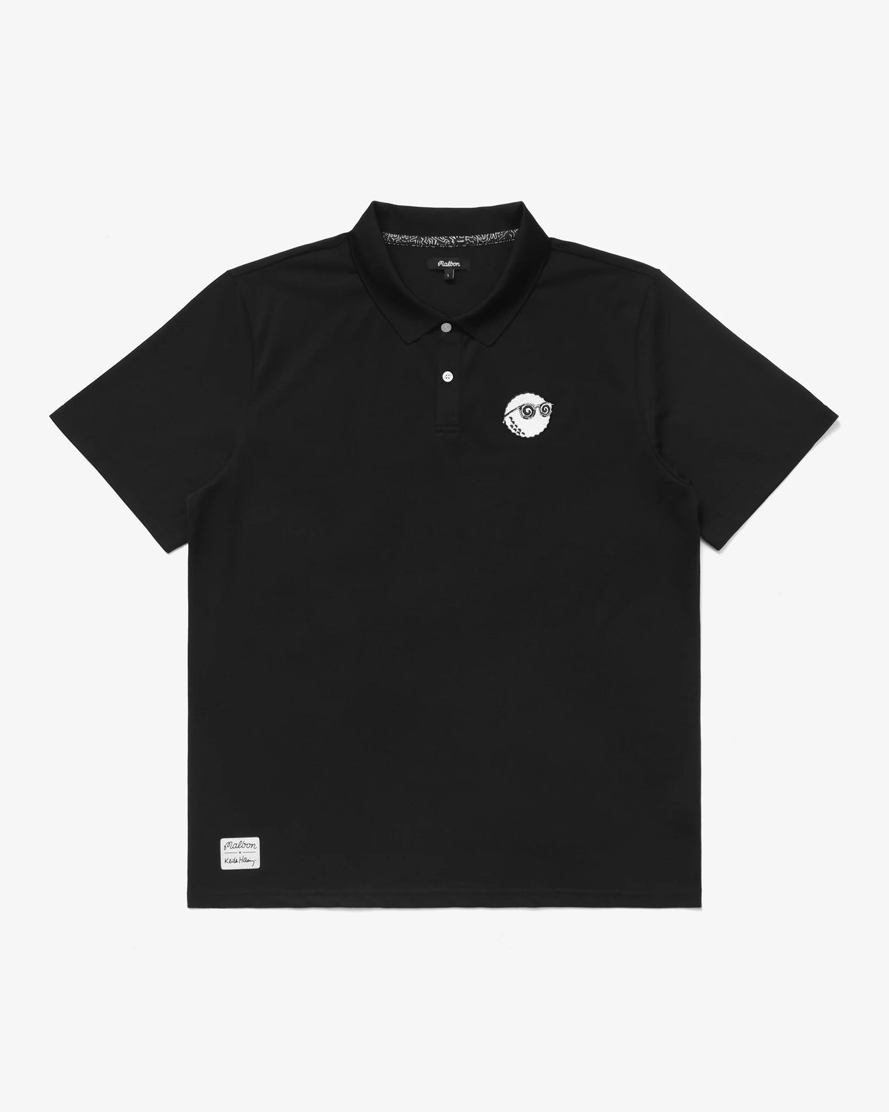 Malbon x Keith Haring Performance Pique Polo - Black