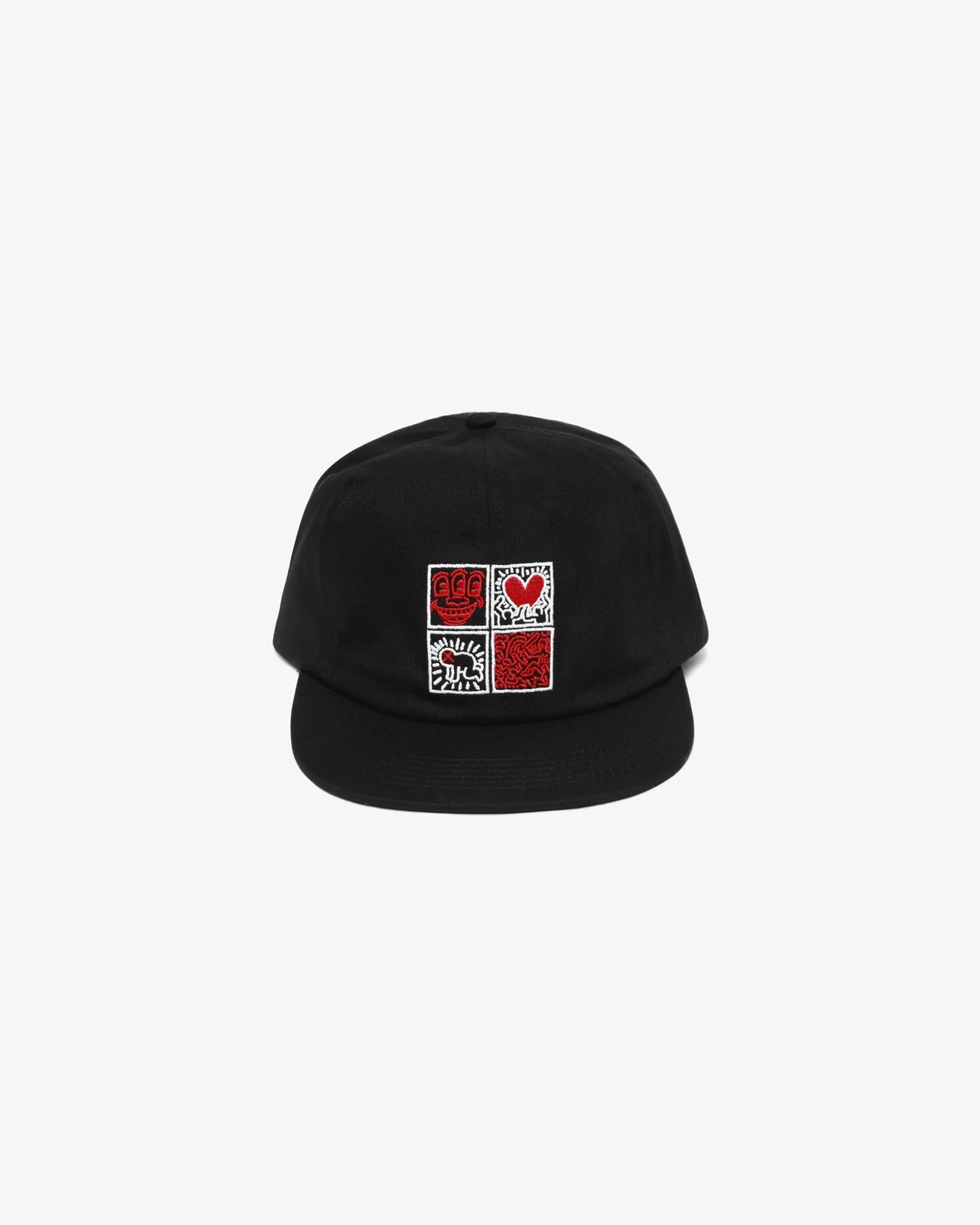 Malbon x Keith Haring Painters Cap - Black