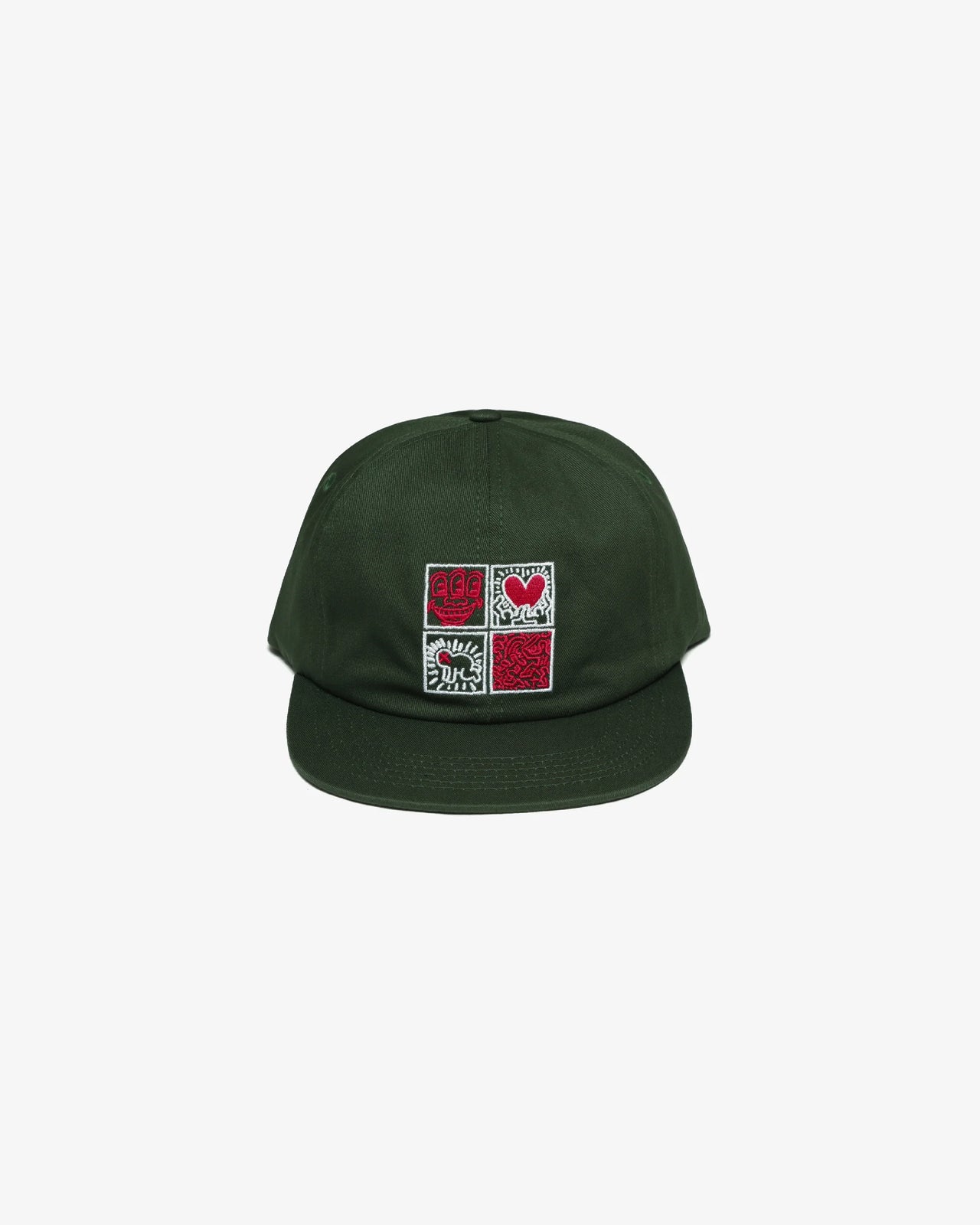 Malbon x Keith Haring Painters Cap - Green