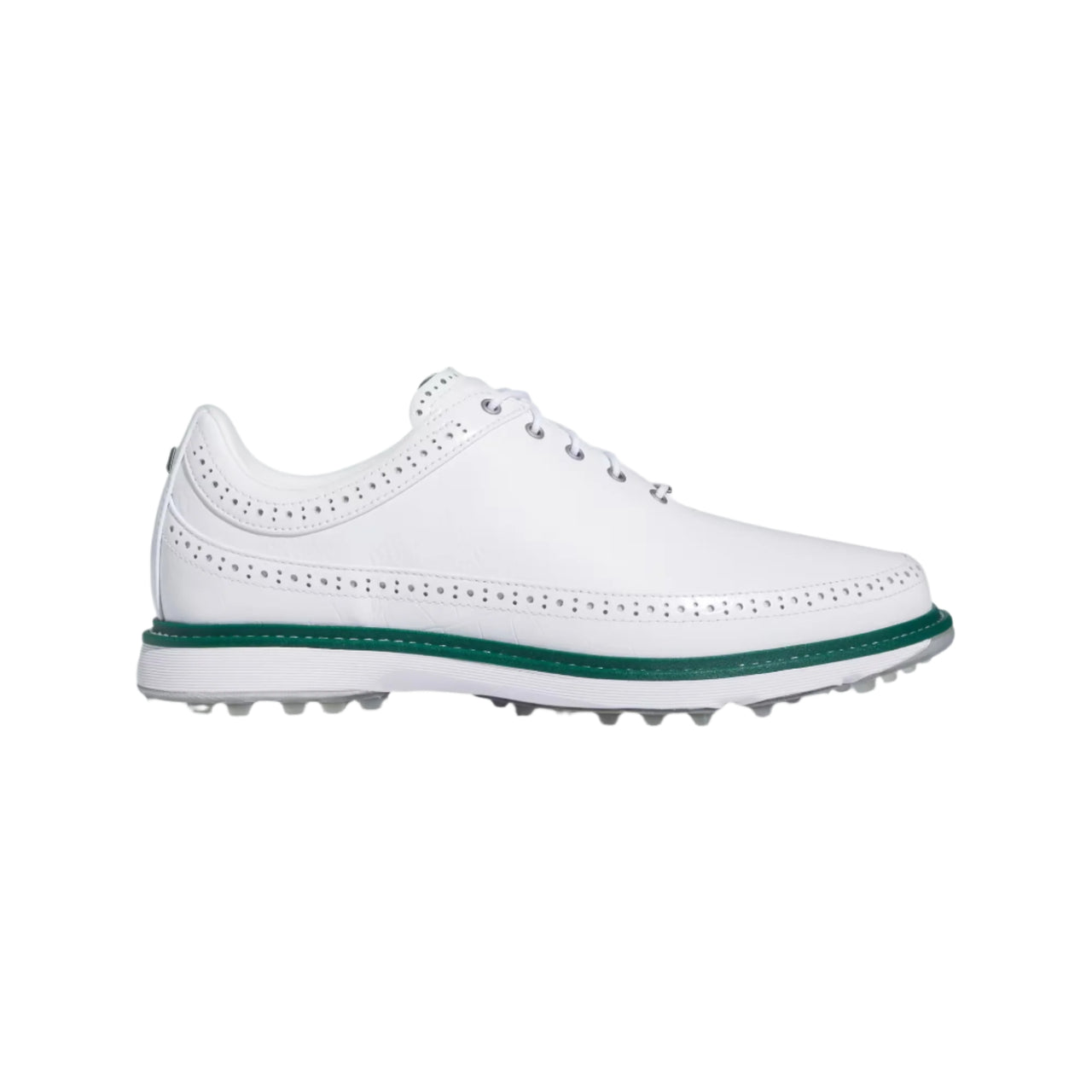 Adidas MC80 Spikeless Golf Shoe - White/Collegiate Green