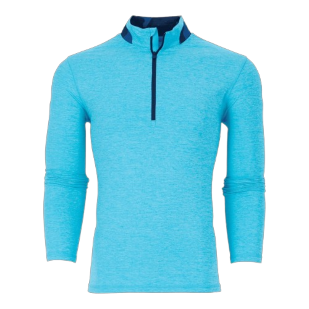 Greyson Guide Sport Quarter Zip - Lagoon Blue