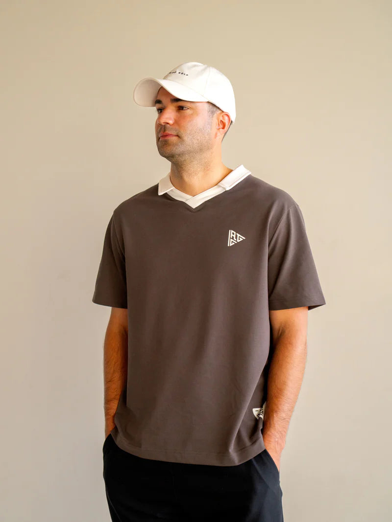 All Good Golf Modern Polo - Stone Grey