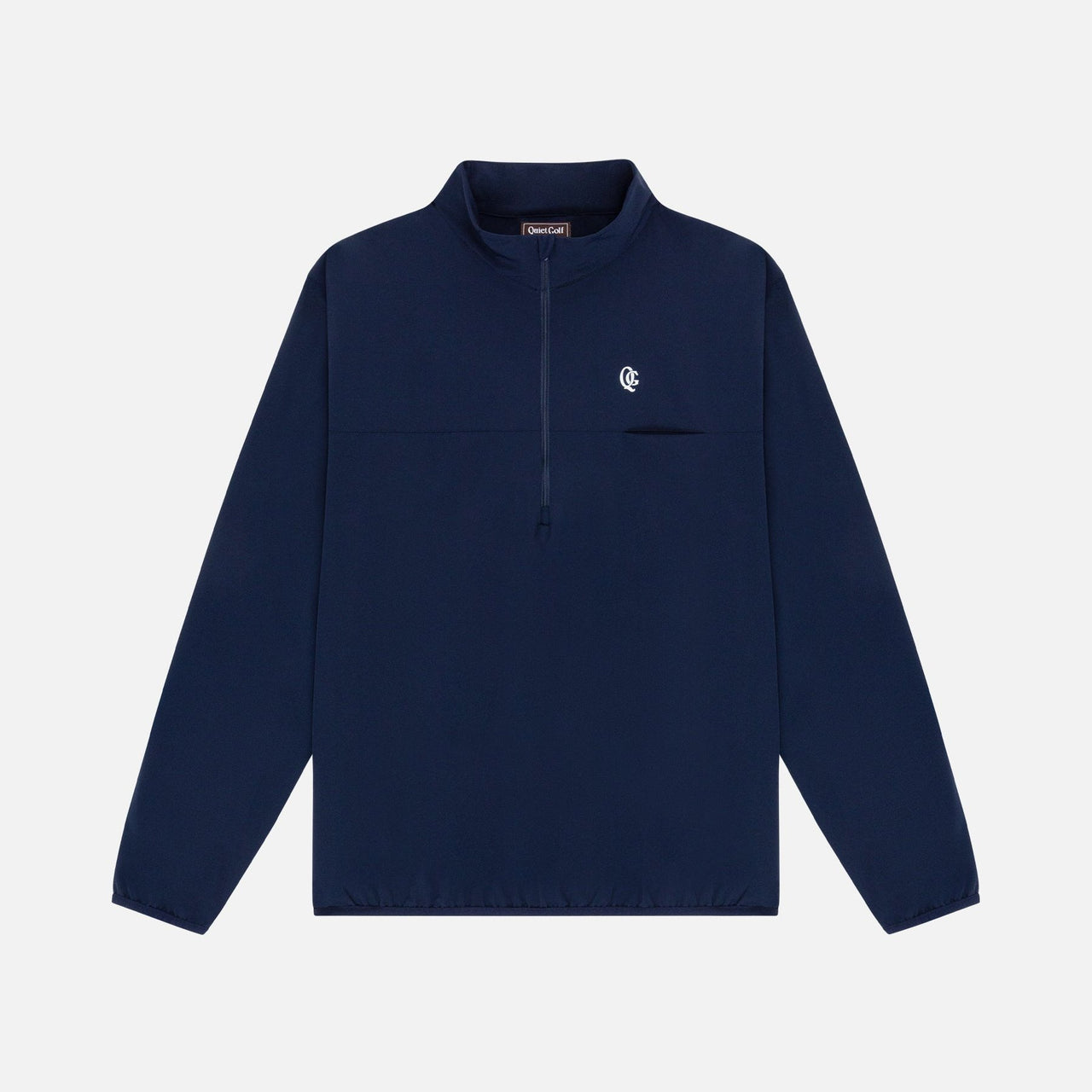 Quiet Golf Monogram Shell Pullover - Navy