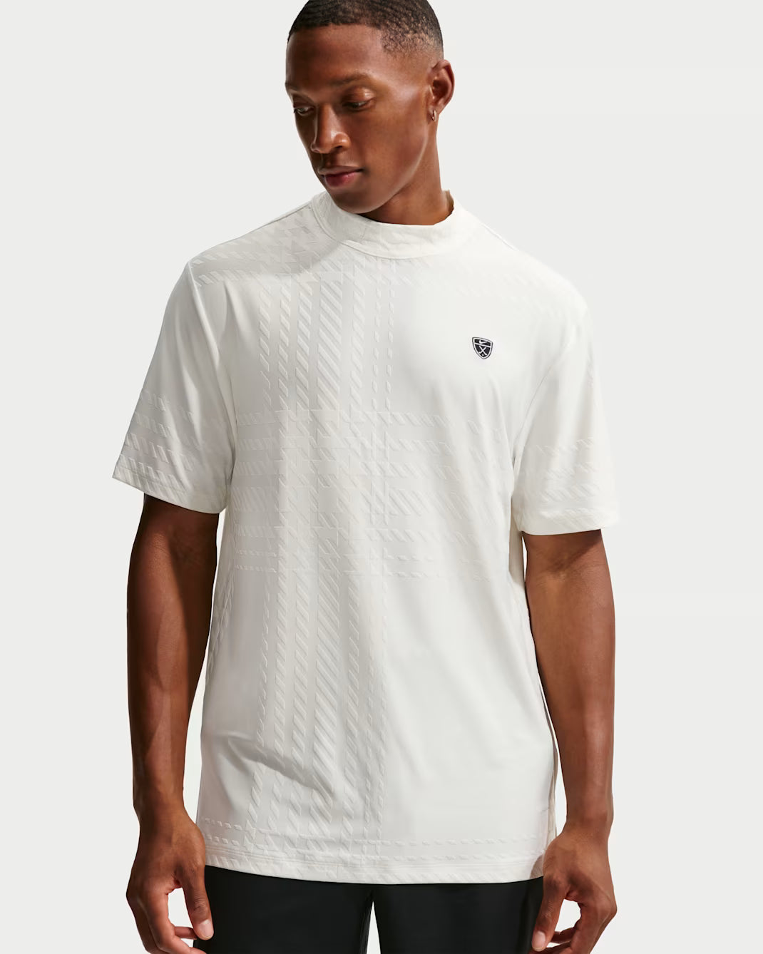 Nike Tartan Men's Dri-FIT Mock Neck - Sail