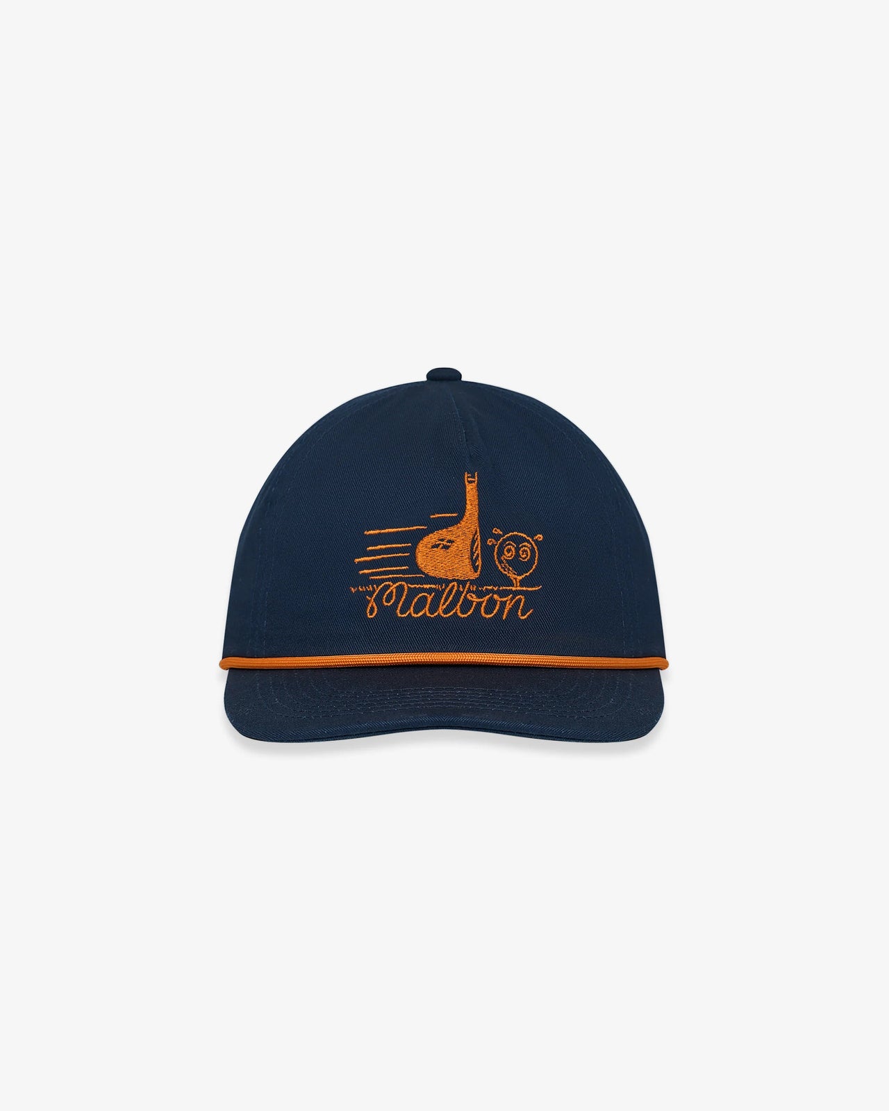 Malbon Punch Shot Twill Rope Hat - Navy