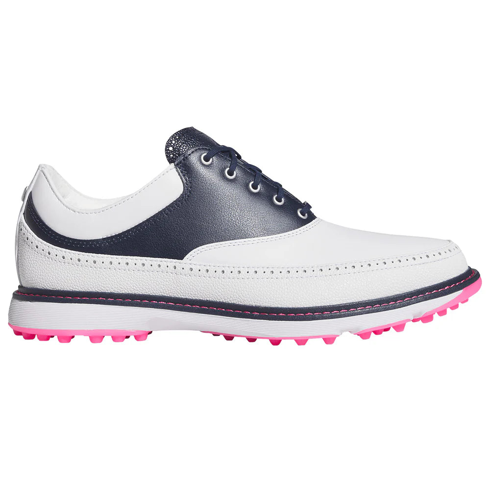 Adidas MC80 Spikeless Golf Shoe - Cloud White / Lucid Pink / Collegiate Navy