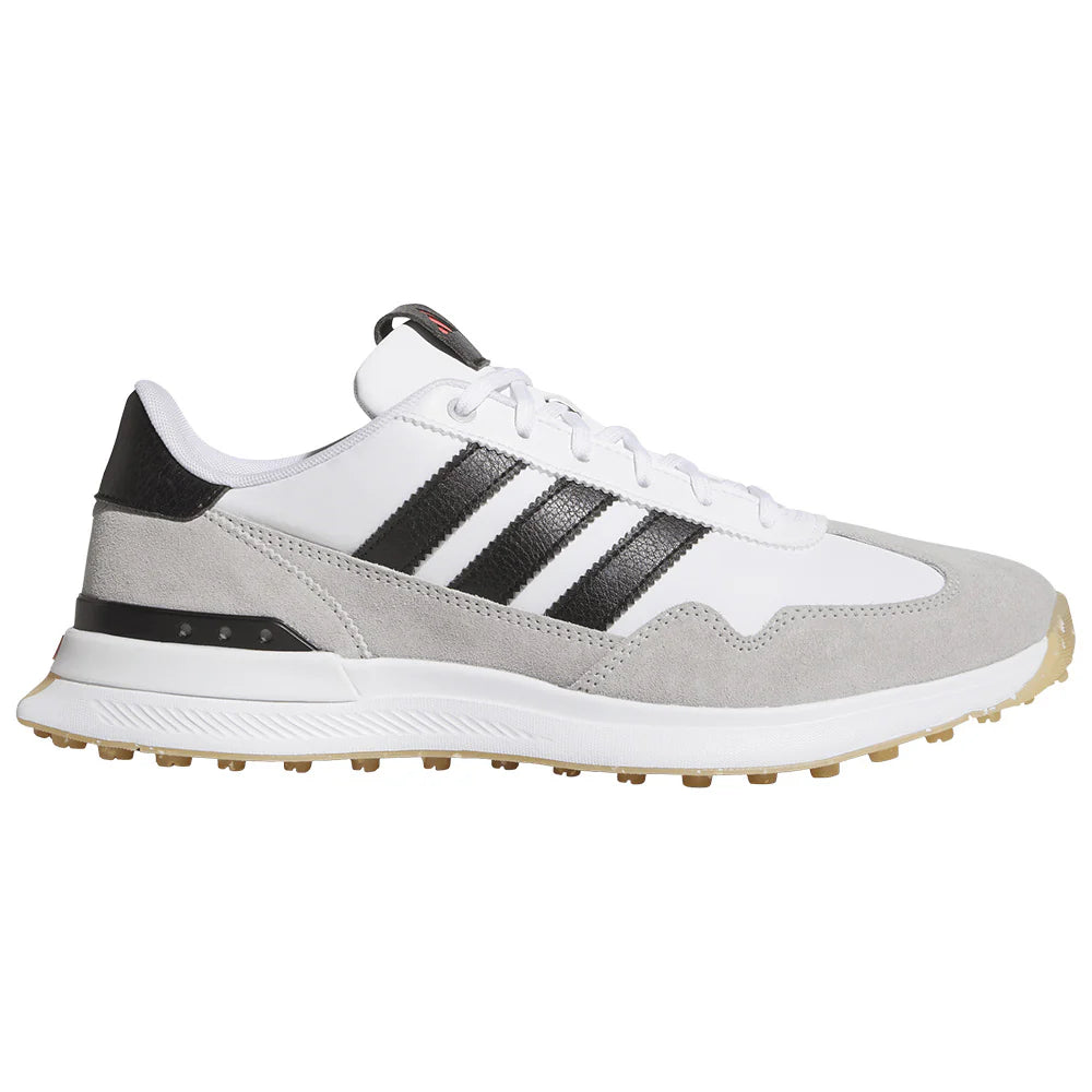 Adidas S2G 26 Leather Spikeless Golf Shoe - White / Black / Gray