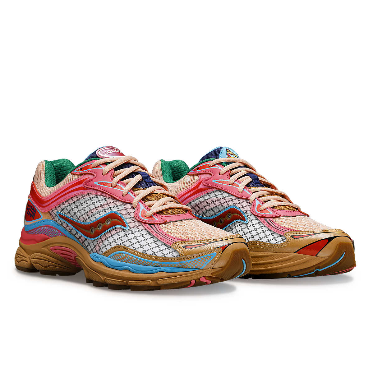 Saucony ProGrid Omni 9 x Jae Tips - Tan/Pink