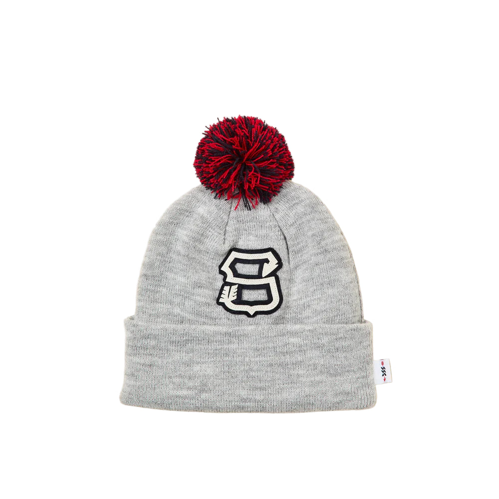 Sugarloaf Social Club Big S Pom Beanie - Heather Grey