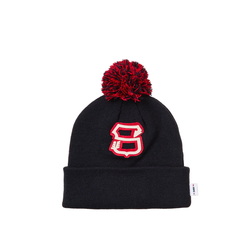 Sugarloaf Social Club Big S Pom Beanie - Navy