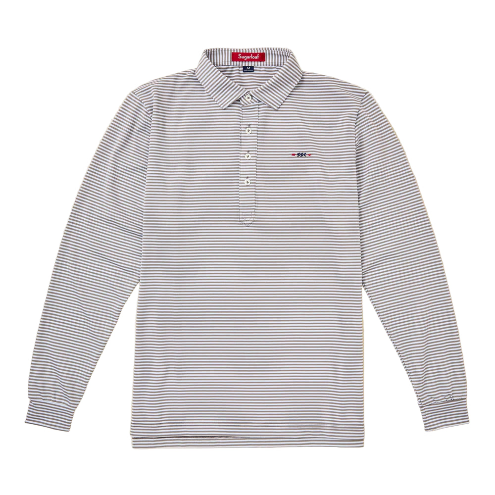 Sugarloaf Social Club Long Sleeve Polo - Fungi