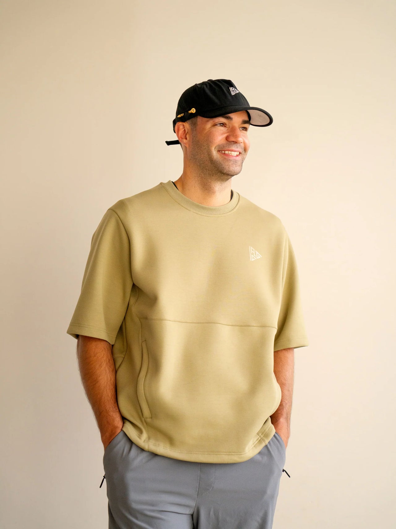 All Good Golf Short Sleeve Tech Crew 2.0 - Faded Olive