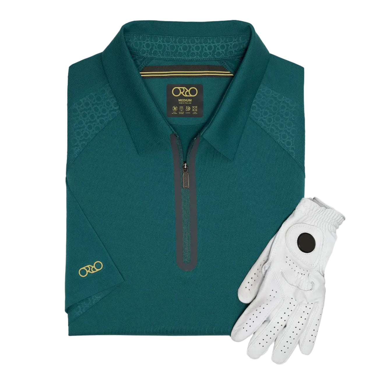 Orro Sporstwear - Stay Crisp Collar Tech Zip Polo - Balsam