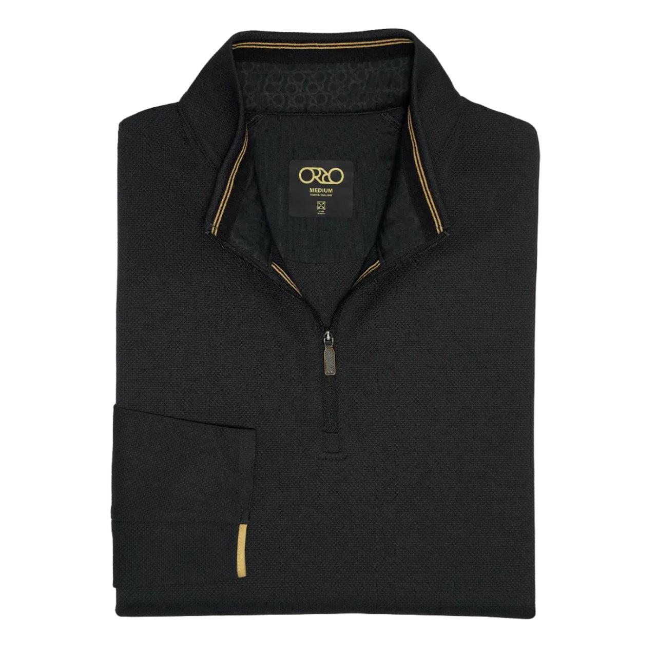 Orro Sporstwear - ORROsoft Textured Quarter Zip - Moonless Night