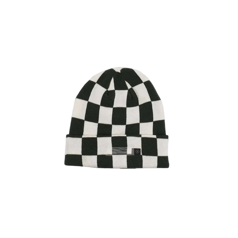 Students Aiken Checker Beanie - Green