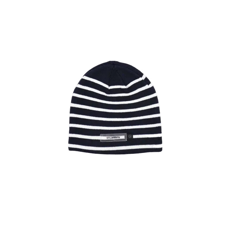 Students Hank Stripe Beanie - Navy