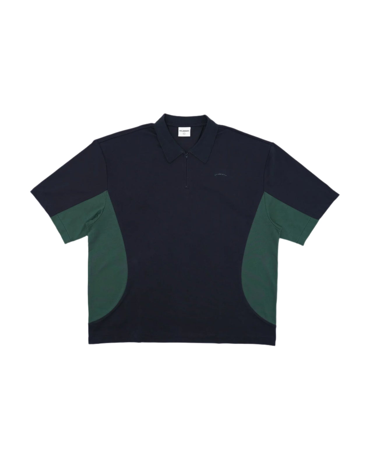 Students Assistant S/S Zip Polo Shirt - Navy