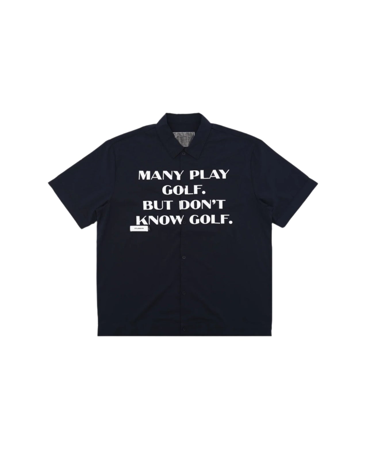 Students Educate S/S Poplin Button Up Shirt - Dark Blue