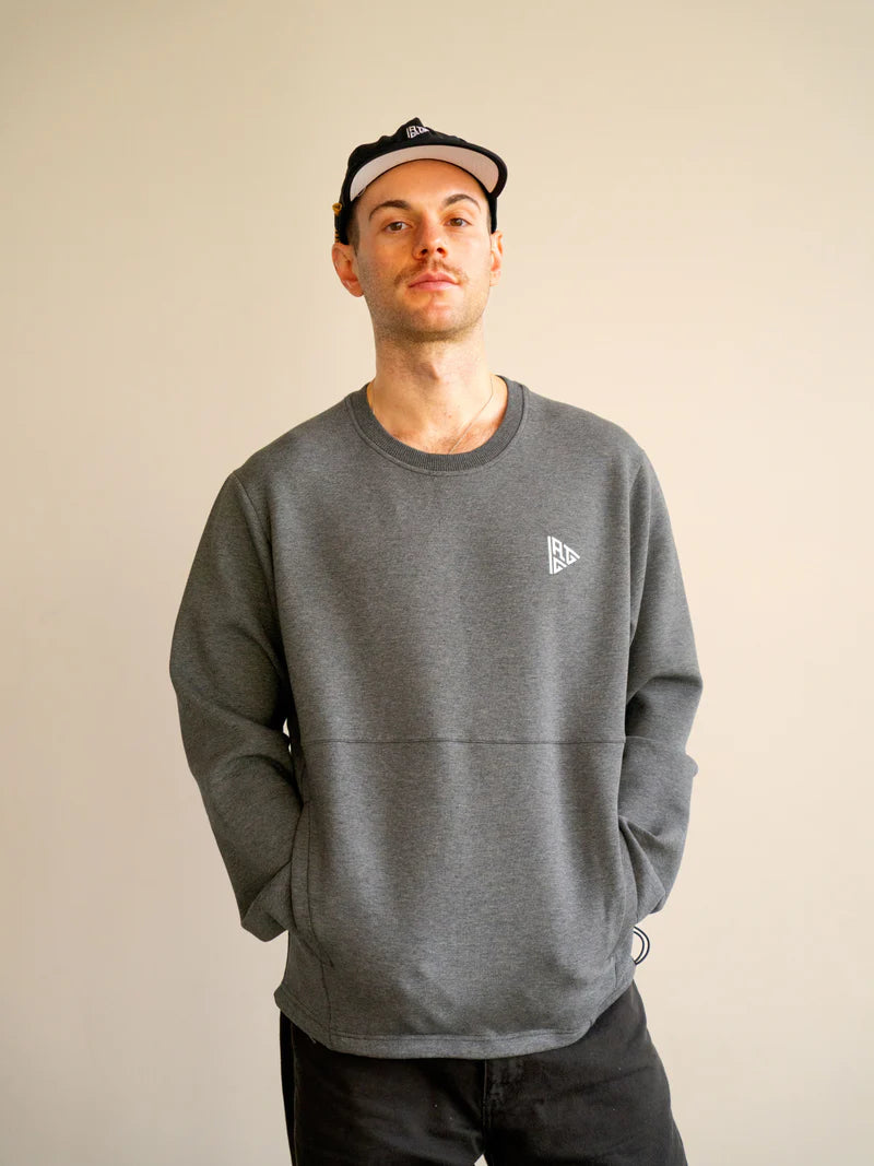 All Good Golf Tech Crew 2.0 - Dark Heather Gray