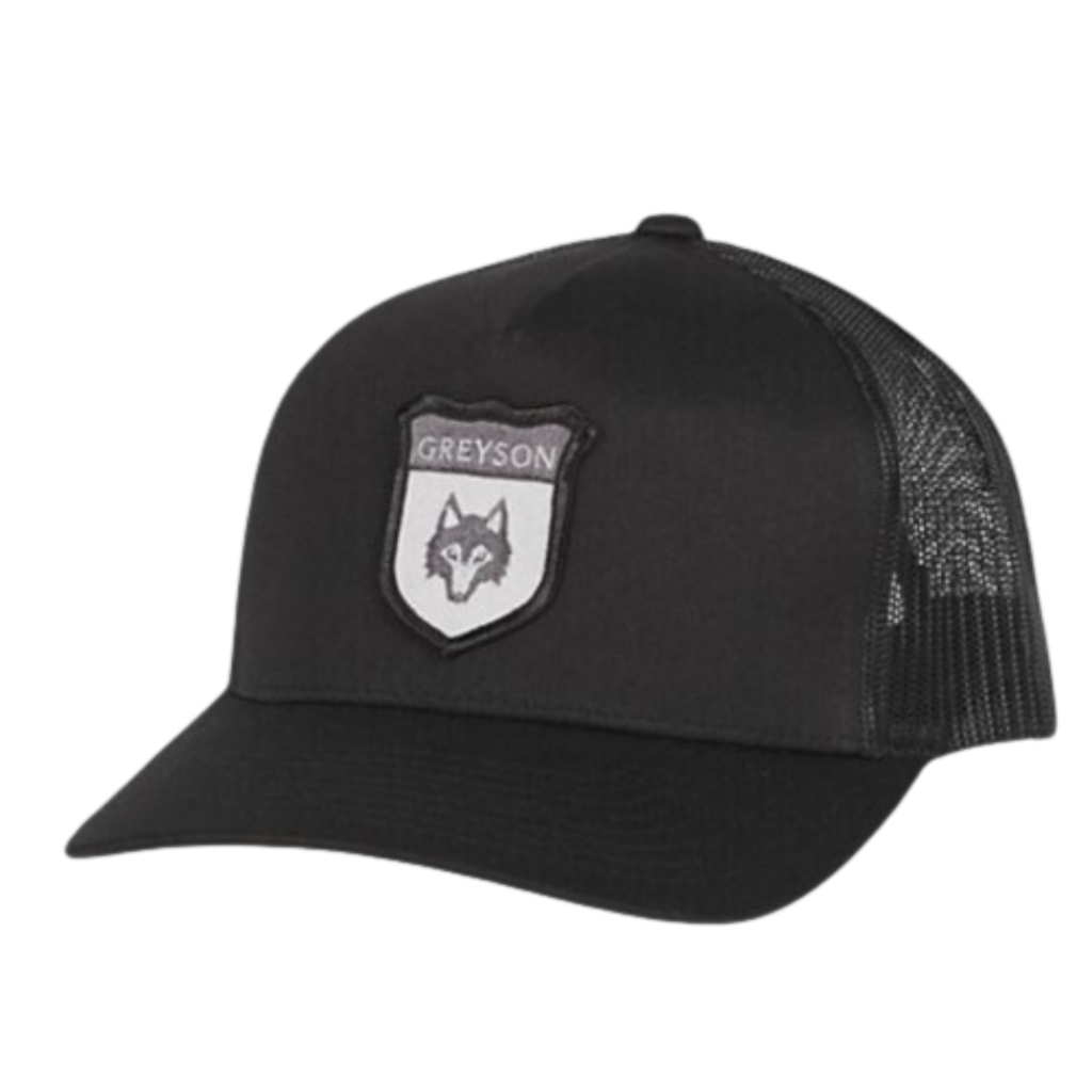 Greyson Icon Crest Trucker Hat - Shepherd Black