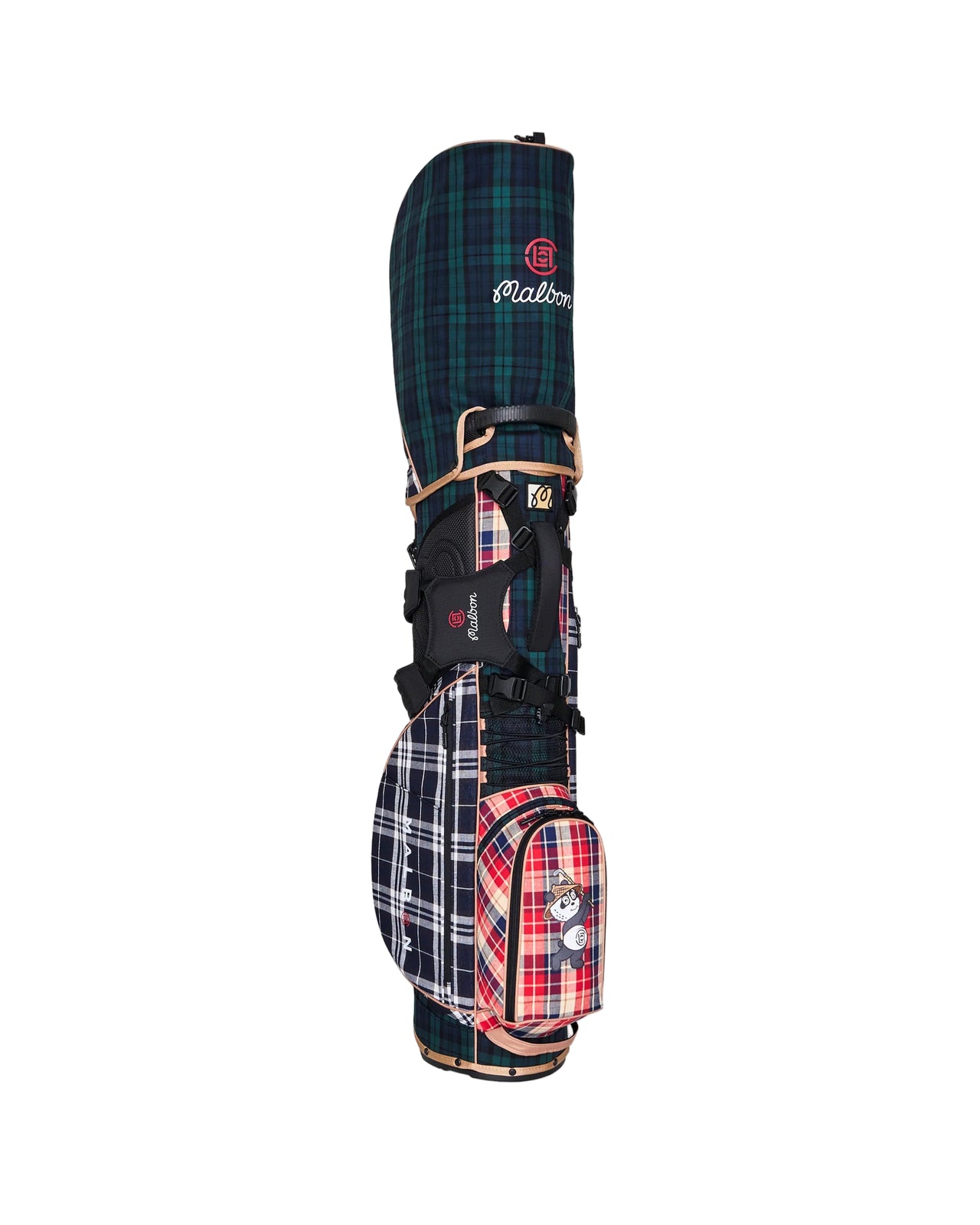 Malbon x Clot Plaid Golf Bag