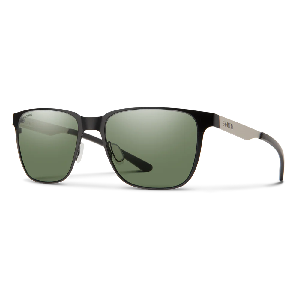 Smith Lowdown Metal - Matte Black / Silver | ChromaPop Polarized Gray