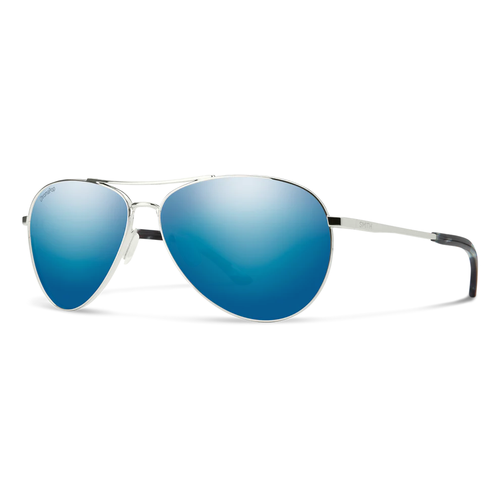 Smith Langley 2 - Silver | ChromaPop Polarized Blue Mirror