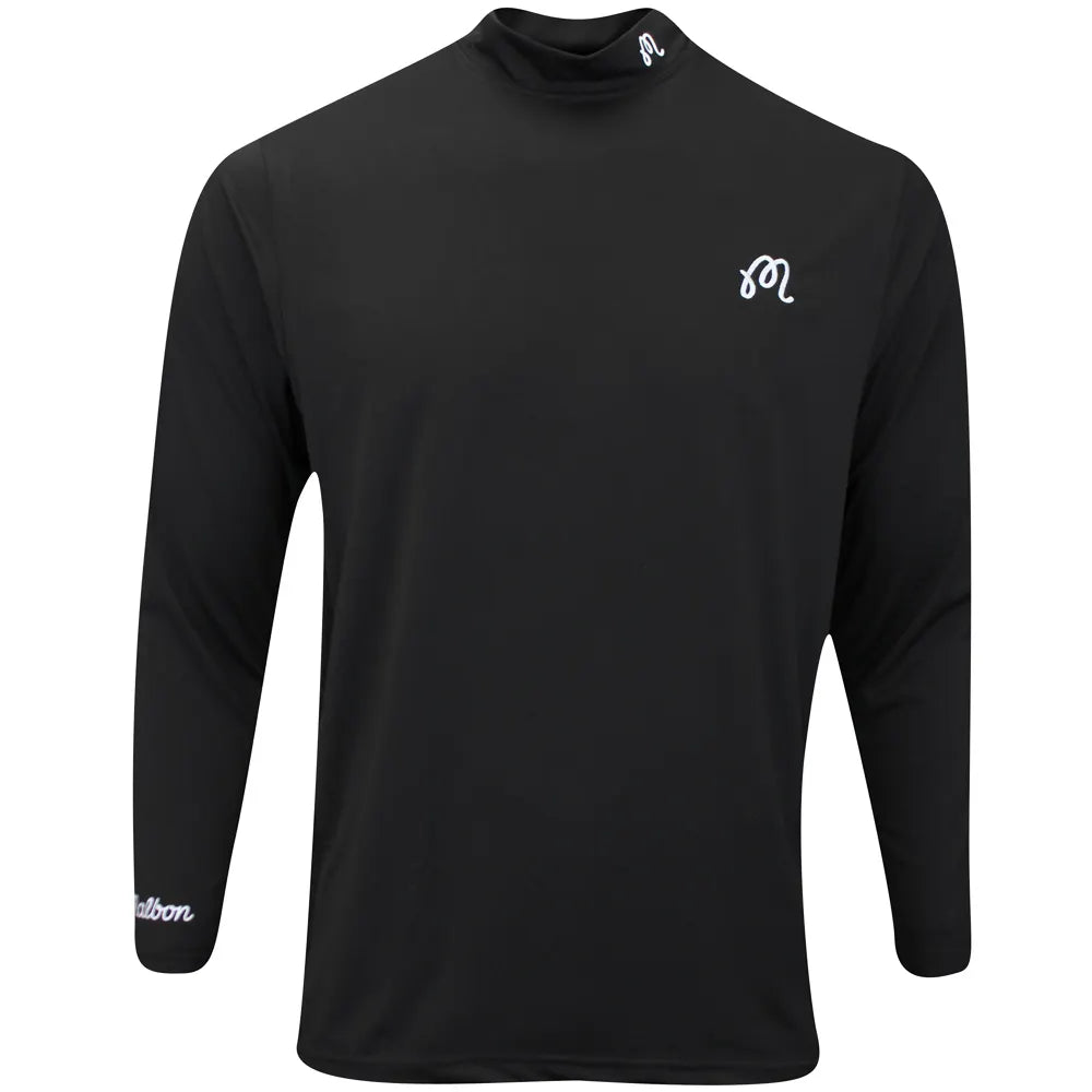 Malbon Evergreen Compression Mockneck - Black