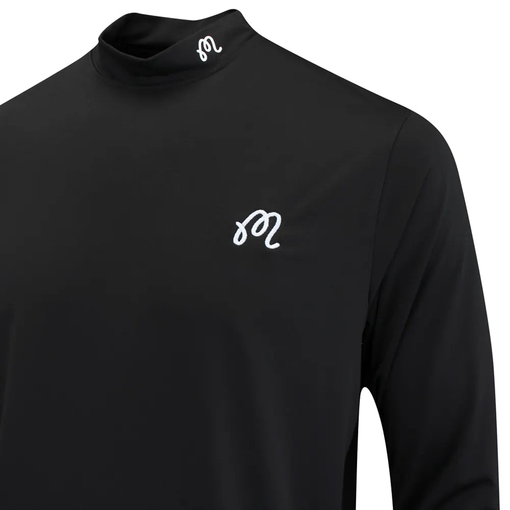 Malbon Evergreen Compression Mockneck - Black Malbon Evergreen Compression Mockneck - Black