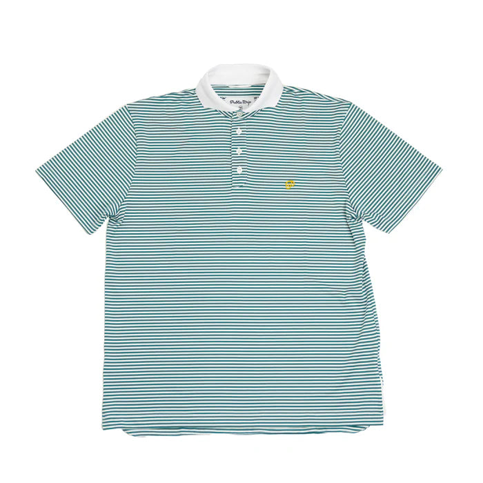 Public Athlete Striped Polo - White/Green