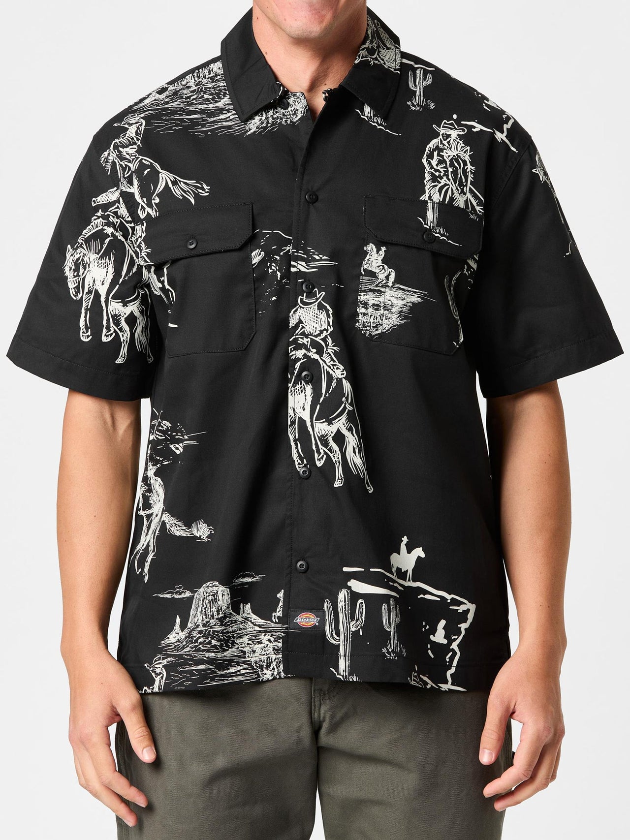 [A4Z7SBLK] MENS DICKIES SAVAGE WORK SHIRT