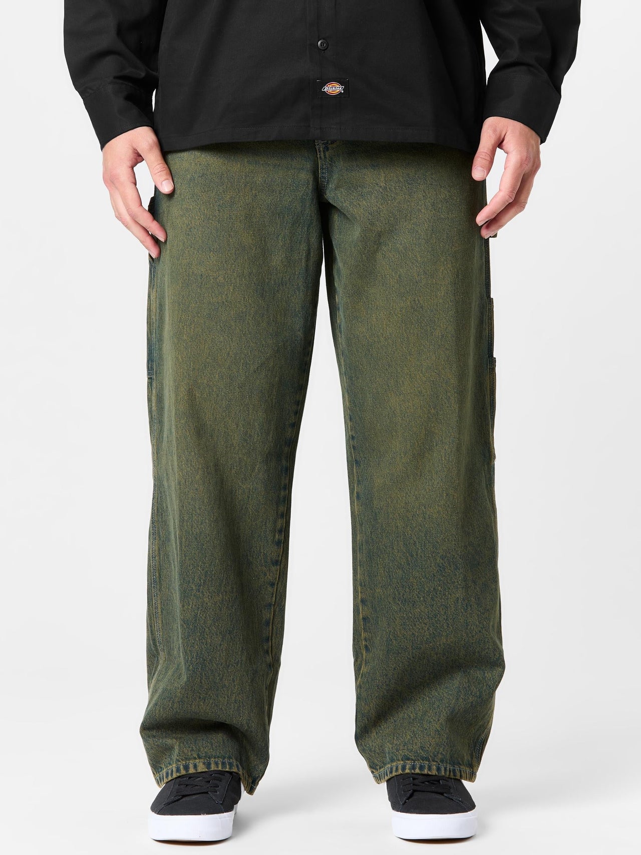 [A4Z6RK57] MENS DICKIES CARPENTER DENIM TROUSERS LOOSE FIT