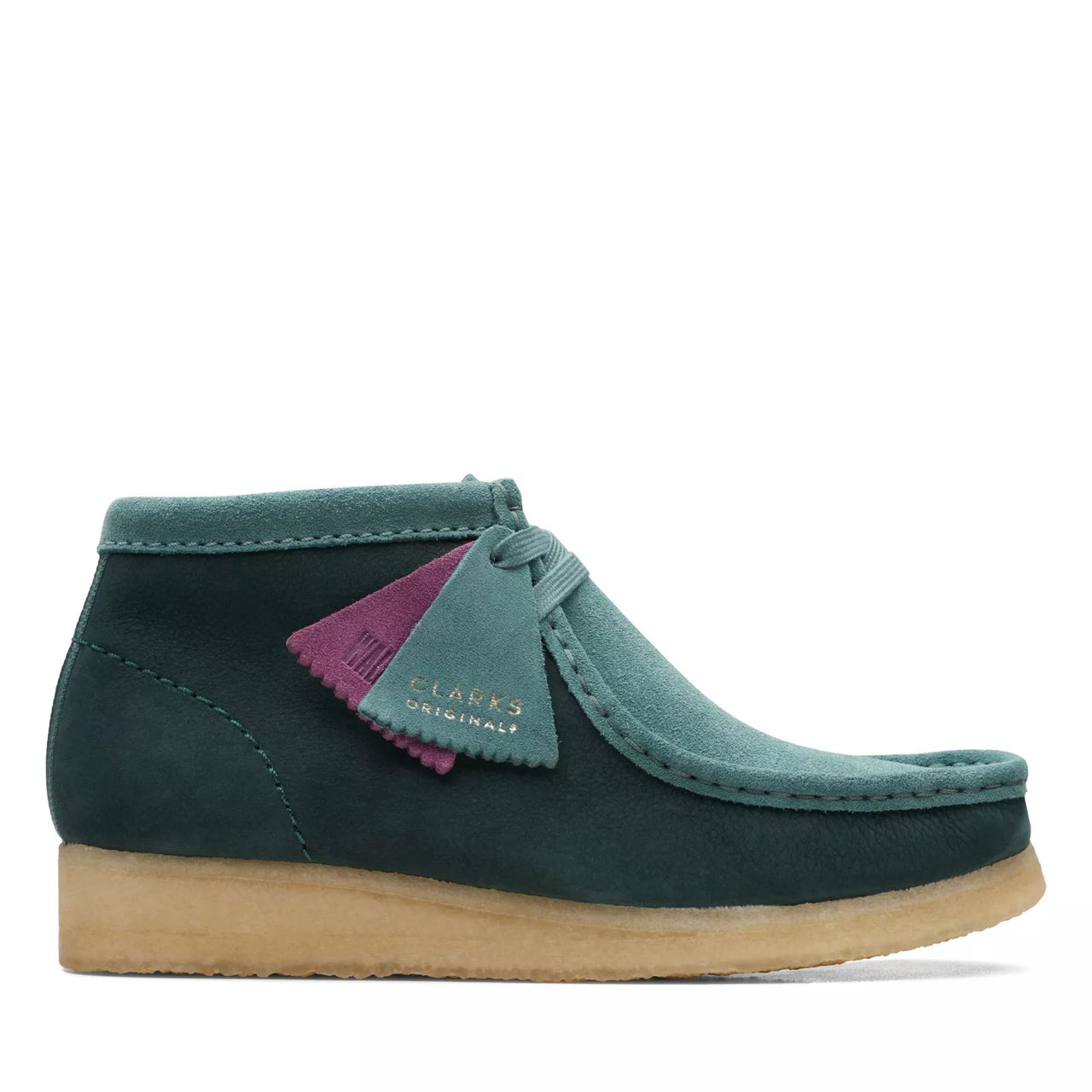 [26167942] Womens CLARKS WALLABEE BOOT - TEAL COMBI