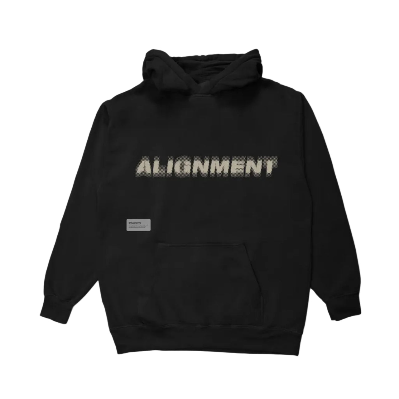 Students Alignment Fleece Pullover Hoodie - Black