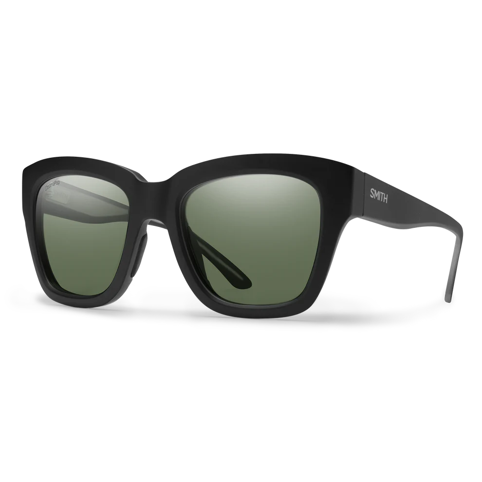 Smith Sway - Matte Black | ChromaPop Polarized Gray Green